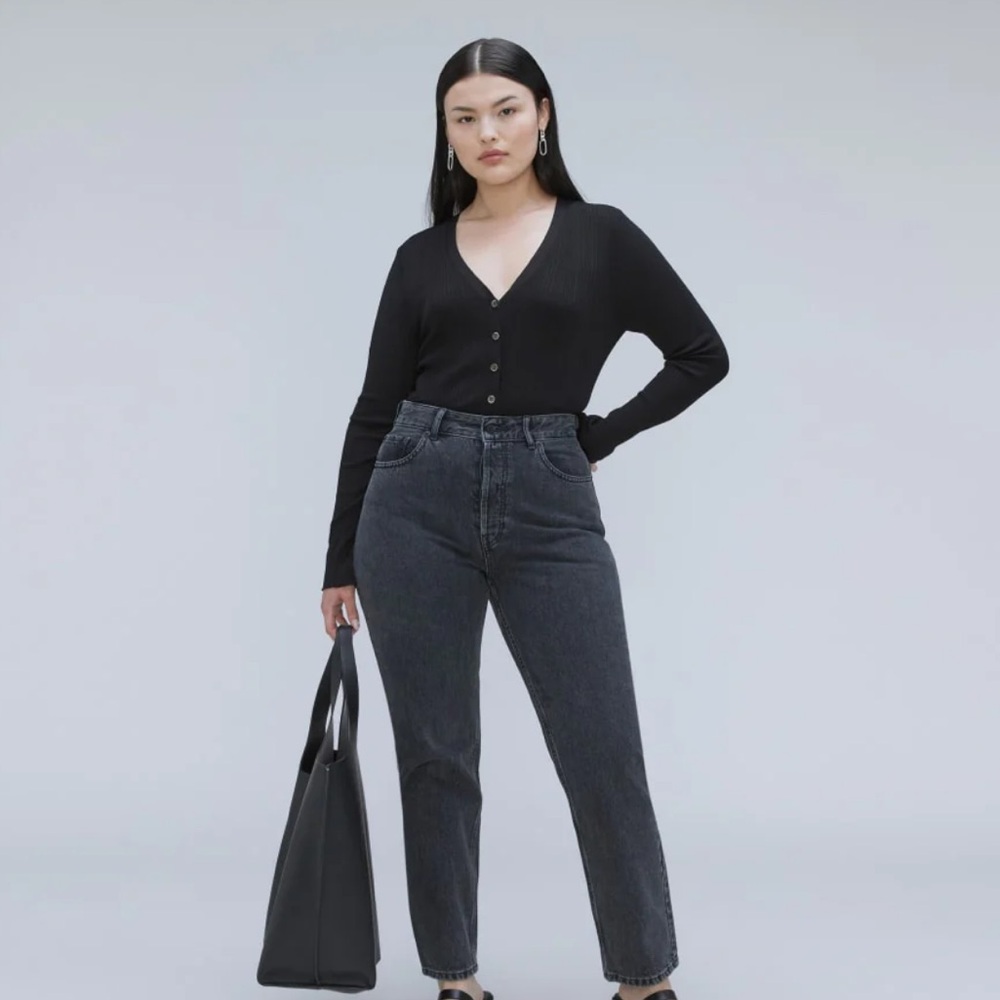 Everlane 90s cheeky hourglass jean black 31 new